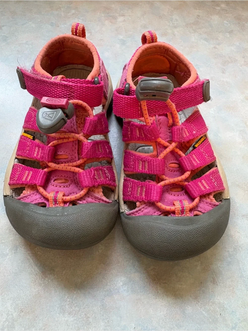 Keen Kids Pink and Orange Outdoor Sandals